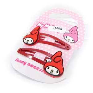  Pair of hair clip My Melody red. Jewelry