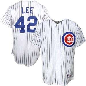  Majestic Chicago Cubs #42 Derrek Lee White Jackie Robinson Tribute 
