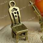 20 pcs Antique Brass Chair Charms Pendants Drop TS13003  