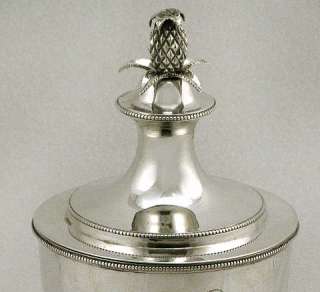 Daniel Van Voorhis Coin Silver Pineapple Tea Set c1785 Museum  