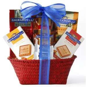 Wine The Best of Ghirardelli Gift Basket  Grocery 
