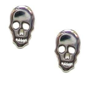  Tashi Sterling Silver Polished Finish Skull/Skeleton Stud 