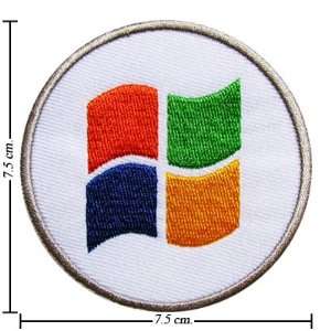  Windows Os Logo Embroidered Iron on Patches From Thailand 