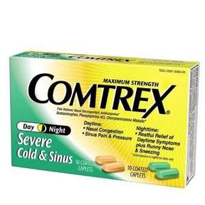 Comtrex Severe Cold & Sinus, Maximum Strength, Day/Night 