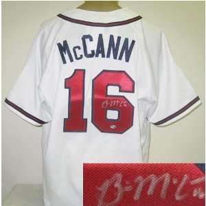  Brian McCann Autographed Jersey   White