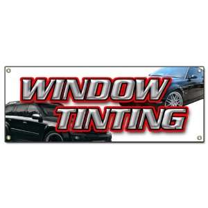  WINDOW TINTING BANNER SIGN car tint film roll signs Patio 