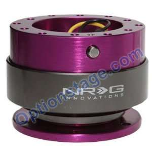 NRG Gen 2.0 Steering Wheel Quick Release Kit Purple Body with Titanium 