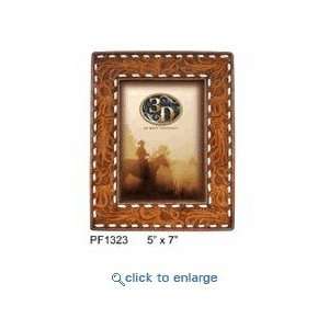  Western Picture Frame Hand Tooled Leather