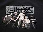 Doors Down Tour shirt 20 cities ~Size Extra Large~ 100% Cotton Black 