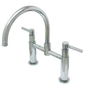   PKS8171DLLS 8 inch center bridge kitchen faucet