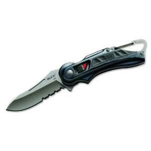  Buck 770 FlashPoint LE Knife, Serrated, Black/Titanium 