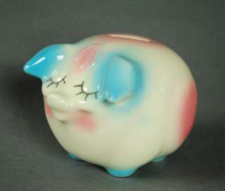 Rare HULL Pottery Miniature Corky Dime Piggy Bank   MINT Condition 