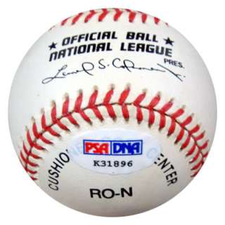 Eddie Mathews Autographed Signed NL Baseball #41 PSA/DNA #K31896 