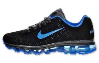 NIKE AIR MAX 2011 BLK/TREASURE BLUE/ANTHRACITE LEATHER RUNNING SHOE 