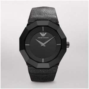 Emporio Armani AR7309 Classic Black Leather Mens Watch New  