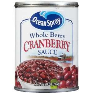 Ocean Spray Whole Cranberry Sauce, 14 oz, 24 pk  Grocery 