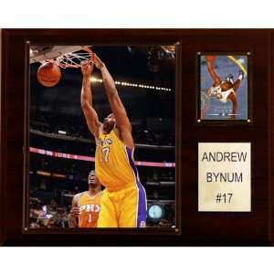  NBA Andrew Bynum Los Angeles Lakers Player Plaque