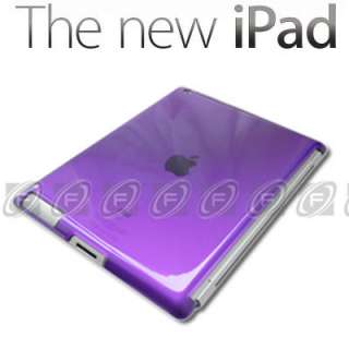 The New iPad 3rd Generation Hard Back Case Skin Work With Smart Cover 