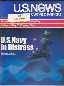 1978 U.S. News & World Report Navy in Distress  