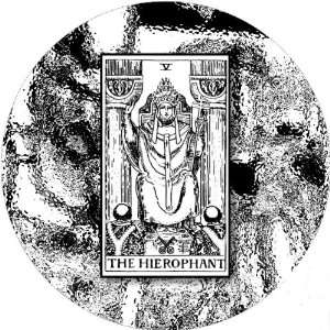Playing Cards Tarot Card The Hierophant 2.25 inch Large Round Lapel 
