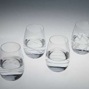  Riedel O Doozy Stemless Tumblers, Set of 4, Assorted 