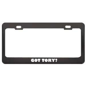  Got Tory? Boy Name Black Metal License Plate Frame Holder 