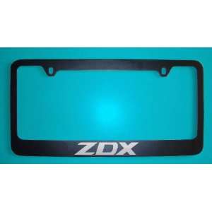 Acura ZDX Black License Plate Frame (Zinc Metal)