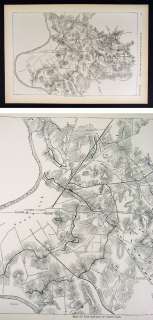 Harpers Civil War Map   Battle of Nashville Tennessee  