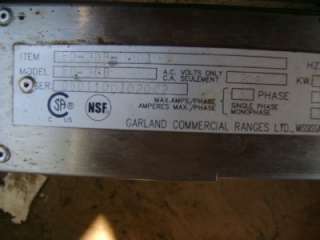 Commercial GARLAND CHAR GRILL ED 30B  