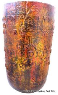 Rustic Pottery Handpainted Carved Large Greek Vase  
