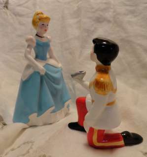 Excellent Disney Cinderella & Prince with Slipper Figurine Set Japan 