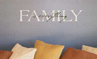 Family is everything Vinyl Wall Lettering Words  
