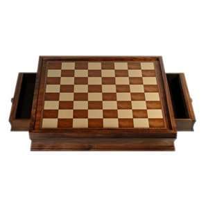  Camphor Wood Chessboard with Storage Toys & Games