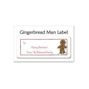  Gingerbread Man Address Labels