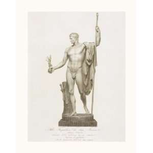   Ball And Staff   Artist Antonio Canova   Poster Size 22 X 28 inches