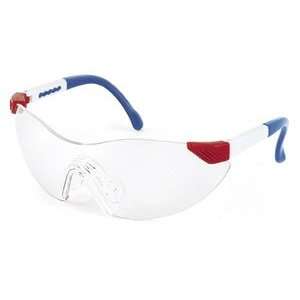 Safety Glasses Dyno Mites Kid Series ,Red, White & Blue Frame, Clear 