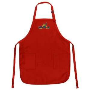  Peace Frogs Design Apron Red