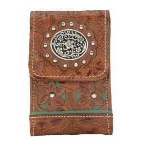  Lady Lace American West Western Leather Cell Phone Case 