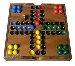 LUDO BOX FAMILY CLASSIC WOODEN GAME  