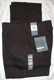 Perry Ellis Portfolio Premium Hi Twist Dress Pant Men Sz 38 x 32 Black 
