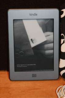 Kindle Touch Wi Fi 6 E Ink Display   Black & White BUILT Sleeve 