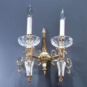  Waterford Carina Double Arm Sconce Brass