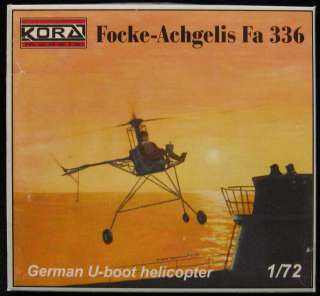 72 KORA FOCKE ACHGELIS Fa 336 U Boat Helicopter  