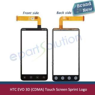 HTC EVO 3D [CDMA] TOUCH SCREEN LENS DIGITIZER Sprint Logo OEM  