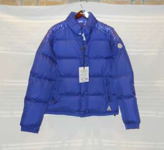 Moncler Lacblanc X Large XL SZ 6 EU 56 Matte Blue Down Jacket Coat 