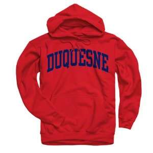    Duquesne Dukes Red Arch Hooded Sweatshirt