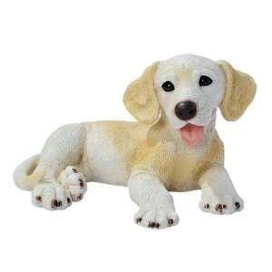  Yellow Labrador Puppy Dog Statue Sculpture Figurine