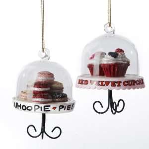 Pack of 6 Whoopie Pies and Red Velvet Cupcakes Dessert Stand Christmas 