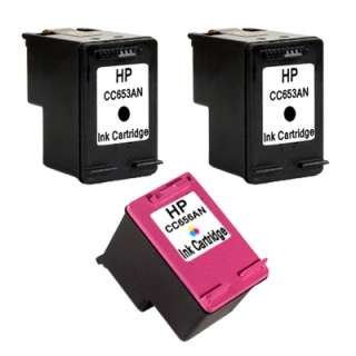 3pk HP 901 Ink Cartridge Black/Color Officejet J4540  