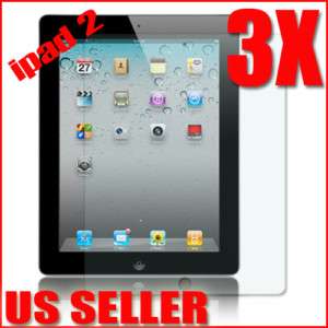 3X Clear Screen Protector Guard Cover Film Skin Shield For iPad 2 2G 